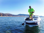 Parkho Haswing Electric Trolling Motor - 12V 55Lb 48 Inch Shaft Cayman B Bow Mount Boat Fishing Saltwater Freshwater With Remote