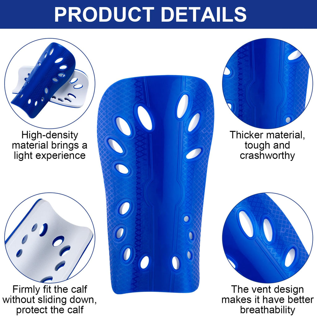 Ancirs 2 Pairs Soccer Shin Guards For Younth, Breathable Shin Guard Sleeves For Football Games, Eva Cushion Calf Protective Gear