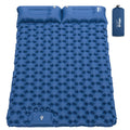 HiiPeak Inflatable Double Camping Mat with Foot Pump & Pillow, Ultralight Sleeping Air Pad for 2 Person, Portable Sleeping Bed C