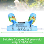 Biange Toddler Swim Vest, Baby Swim Jacket Float For Kids 30-50+ Lbs, Infant Pool Floaties For Swimming Aid, Boys/Girls Learn To