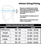 Demon United Podium Full Face Helmet Grey/Blue Xl