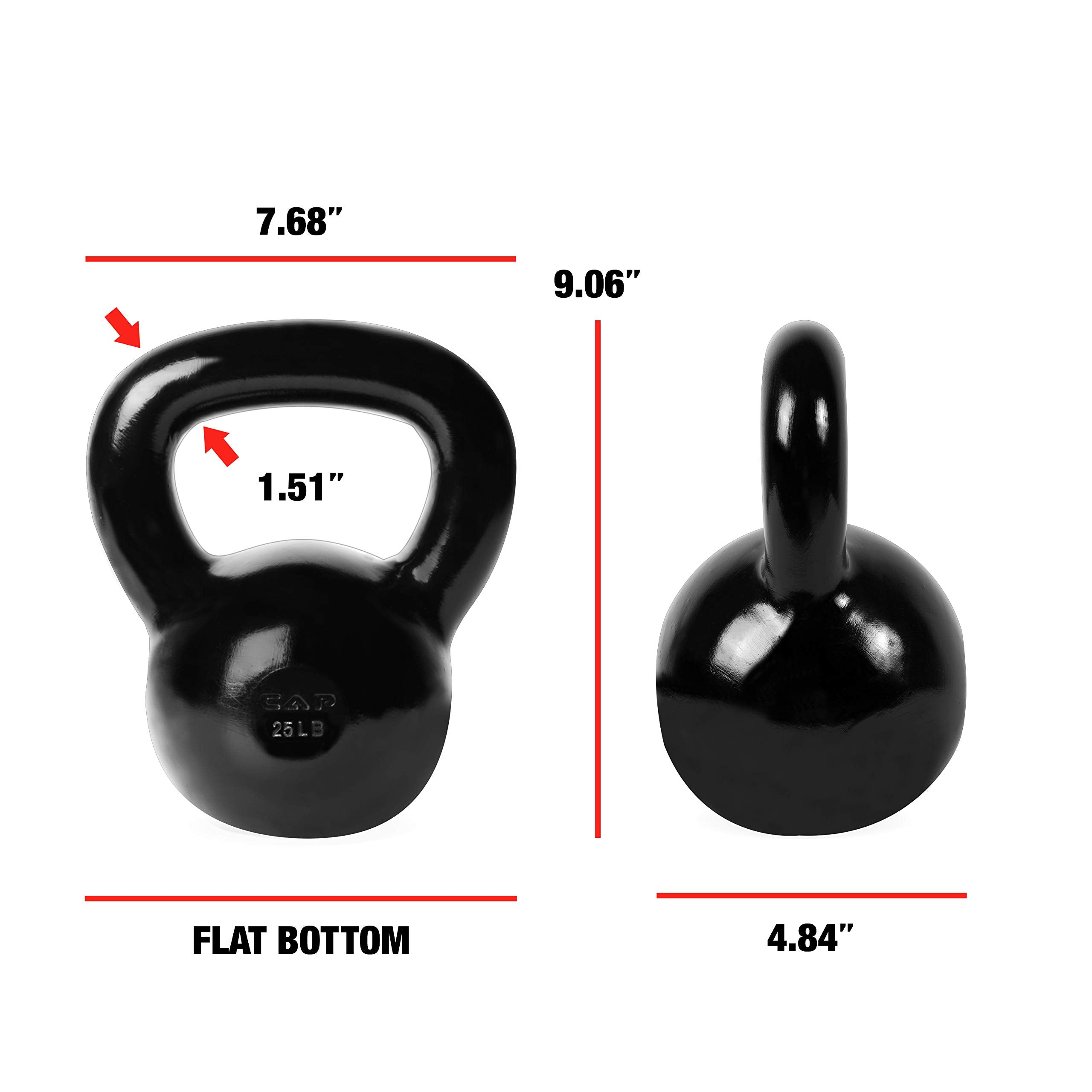 Cap Barbell Enamel Coated Cast Iron Kettlebell
