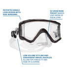 Scubapro Crystal Vu Plus Diving Mask With Purge Valve, Black/Gray
