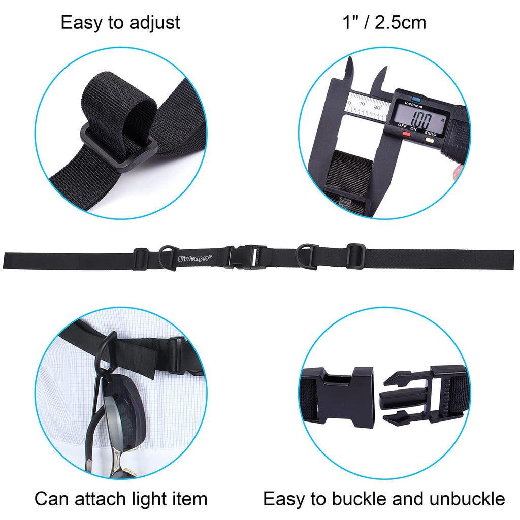 Wisdompro Backpack Chest Strap, Heavy Duty Adjustable Backpack Sternum Strap Chest Belt With Quick Release Buckle For Hiking And