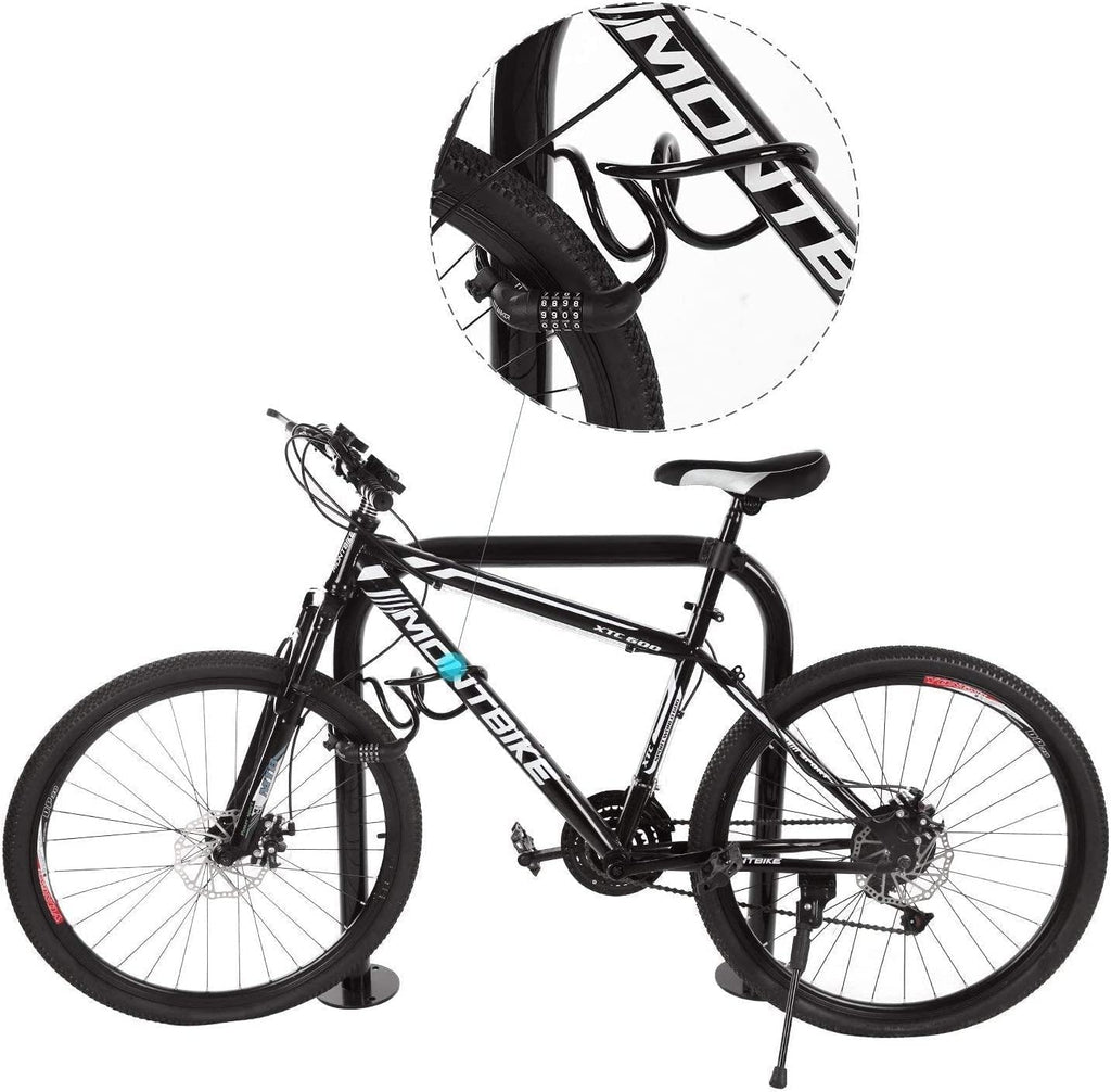 Titanker Bike Cable Lock, Bike Locks Cable 4 Feet Coiled Secure Resettable Combination Bike Lock With Mounting Bracket 1/2 Inch