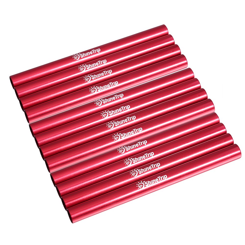 12Pcs Replacement Tent Poles For Diameter 7.98.5Mm Support Bar Awning Frames Kit With Case For Trekking Cam Hiking & Aluminum Al