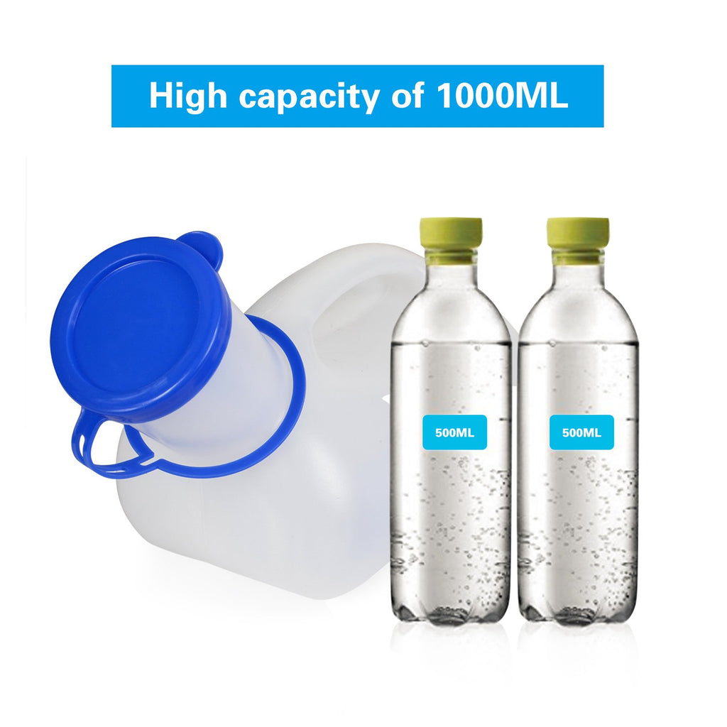Adeng Unisex Urinal Bottle For Men And Women, Pee Bottle With Lid And Funnel, Travel Urinal Kit For Camping Outdoor, With A Carr