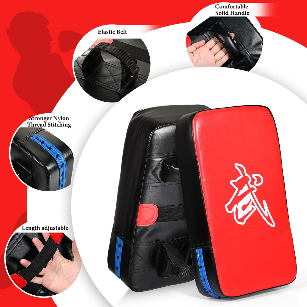 Poen 3 Pcs Taekwondo Kick Pads Muay Thai Pads Mma Karate Kick Pads Gear Martial Arts Kickboxing Training Pads Punching Striking