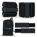 Polyfit Wrist & Ankle Weights - Adjustable Ankle Weights For Women And Men - Yoga Walking Running Dance Barre Pilates Cardio Aer