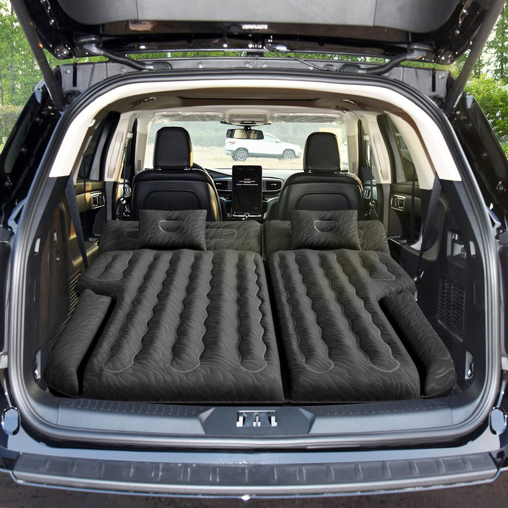 Umbrauto Suv Air Mattress For Car Camping, Leakproof & Quick Inflation Sleeping Airbed With Electric Pump, Fits Most Compact, Mi