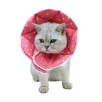 Wz Pet Adjustable Dog Cat Cone,Soft Recovery Cat Cone Collar,Dog Protective Collar For Cats And Puppy Surgery,Pink,Small