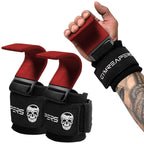 Gymreapers Weight Lifting Hooks (Pair), Heavy Duty Power Wrist Straps Hand Grip Support For Deadlifts, Pull Ups, Shrugs - Gym Gl