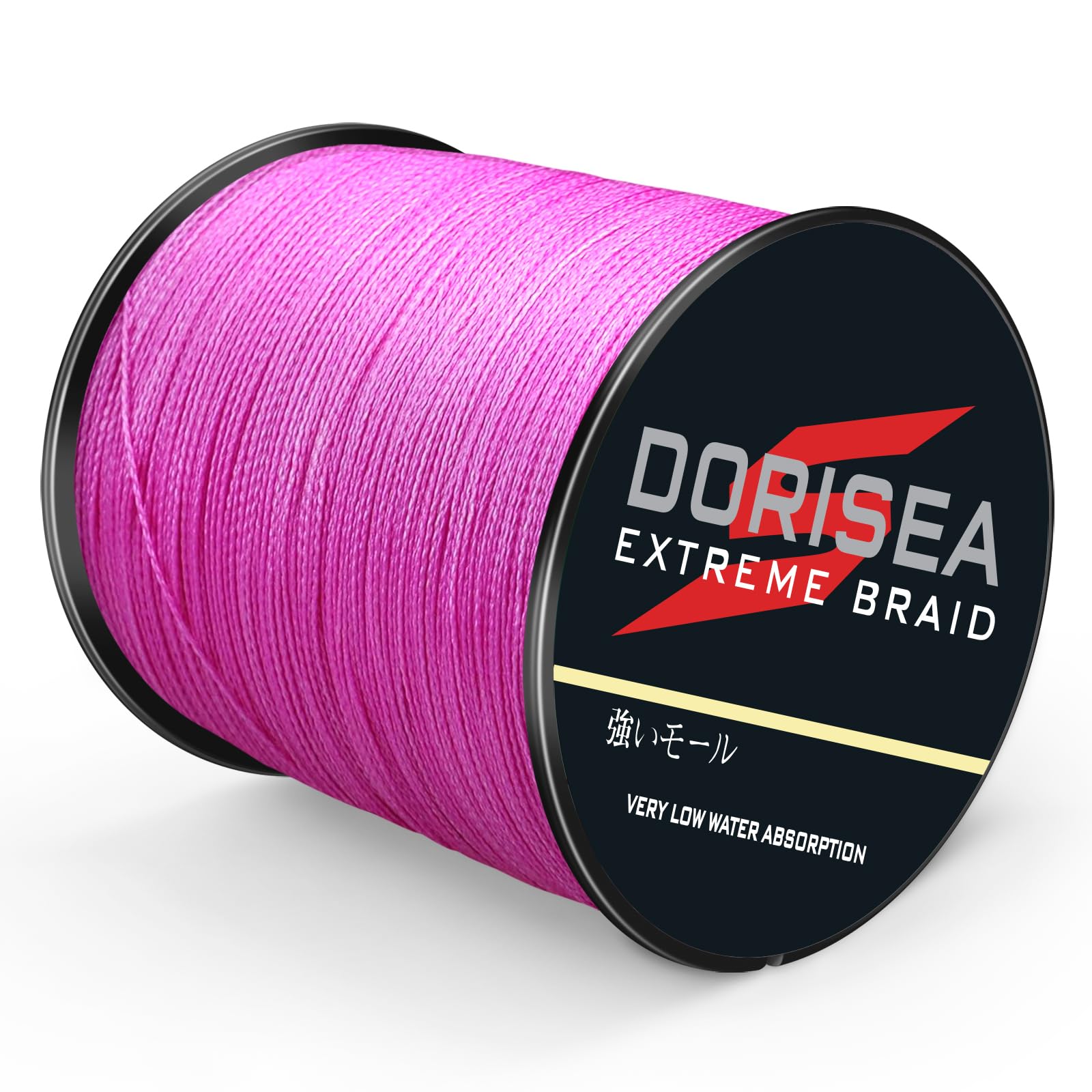 Dorisea Extreme Braid 100% Pe Pink Braided Fishing Line 109Yards-2187Yards 6-550Lb Test Fishing Wire Fishing String Incredible S