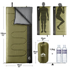Night Cat Camping Sleeping Bag For Adults 3 Seasons Portable Lightweight Backpacking Hiking Traveling Indoor Outdoor Temperature