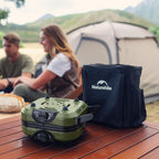 Naturehike 2 Burner Folding Camping Stove, Portable Propane Gas Stove With Carry Bag, 16000 Btu High-Performance Camp Stove With