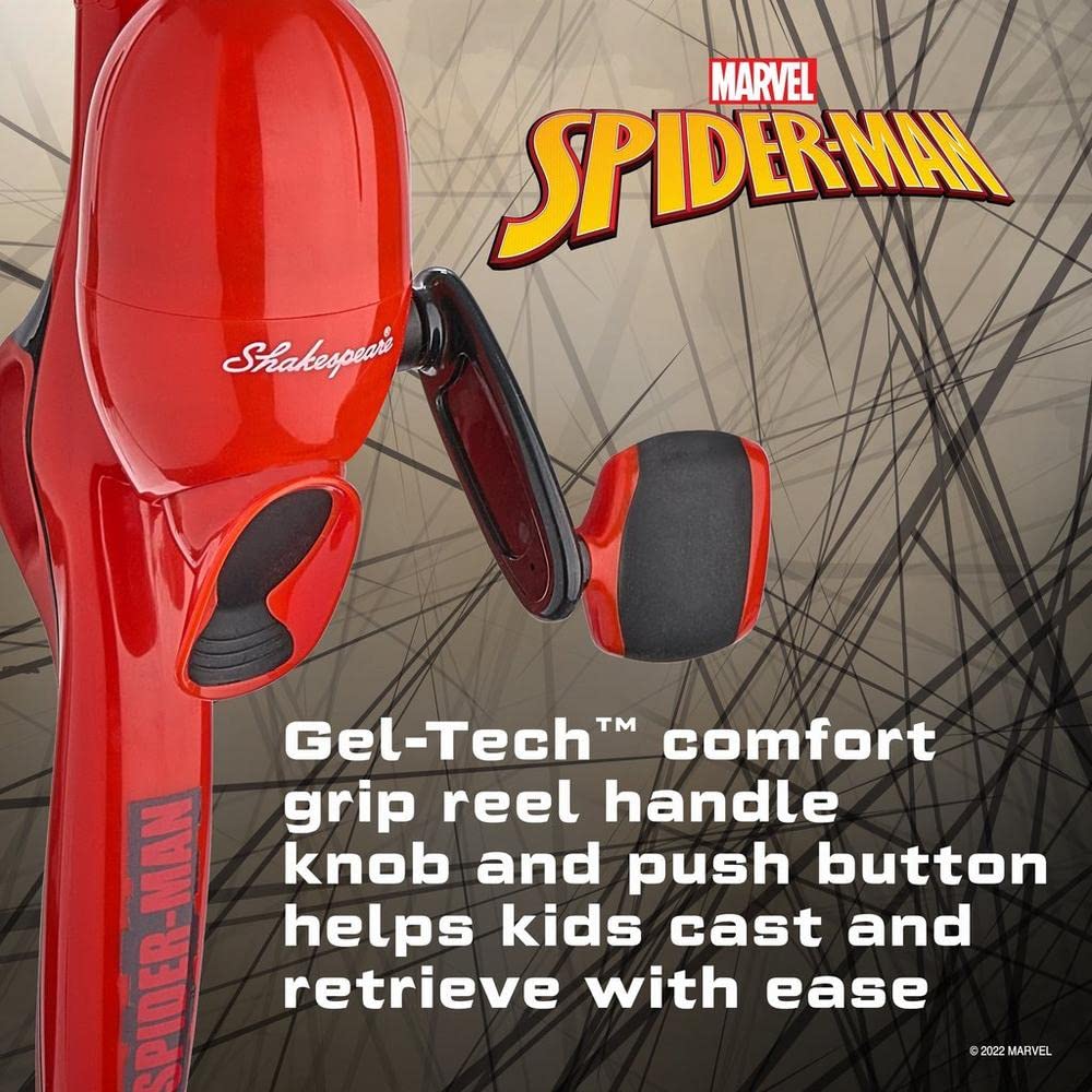 Shakespeare Marvel Spider-Man Childrens Fishing Advanced Kit