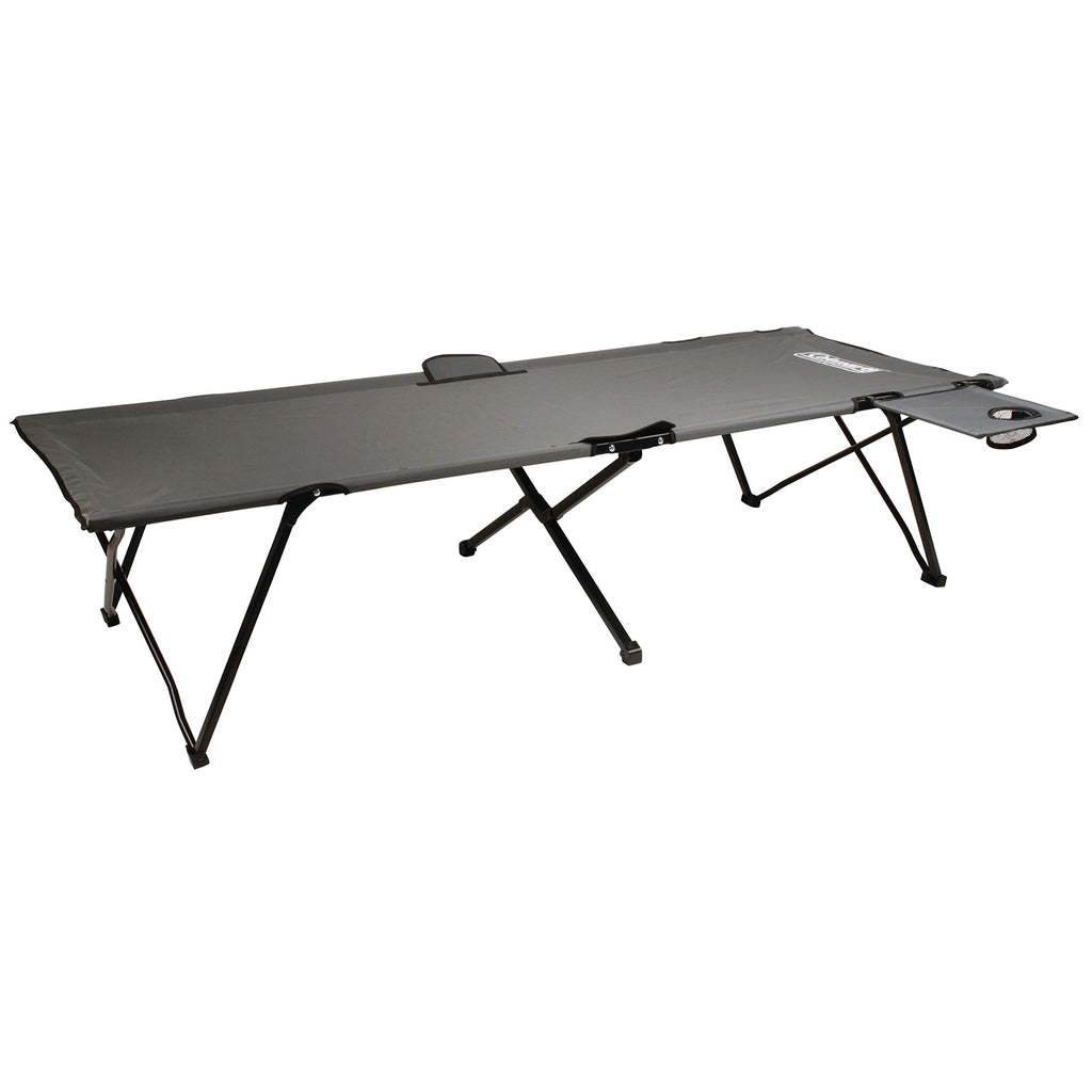Coleman Pack-Away Camping Cot With Removable Side Table, Extra Wide Cot Fits Adults Up To 6Ft 6In Or 300Lbs, Carry Bag Included