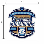Rico Industries Ncaa North Carolina Tar Heels Champ Shape Cut Pennant - Home And Living Room D  Cor - Soft Felt Ez To Hang