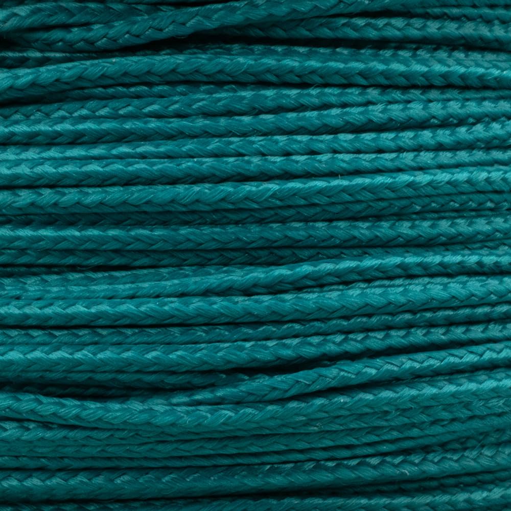 Paracord Planet Micro Paracord - Thin Braided Cord For Crafting, Fishing, And Diy Projects In 125 Ft Spools - Teal