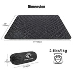 Redcamp Large Camping Blanket With Sherpa Lining, Cold Weather Warm Outdoor Blanket Windproof For Camping Stadium, Machine Washa