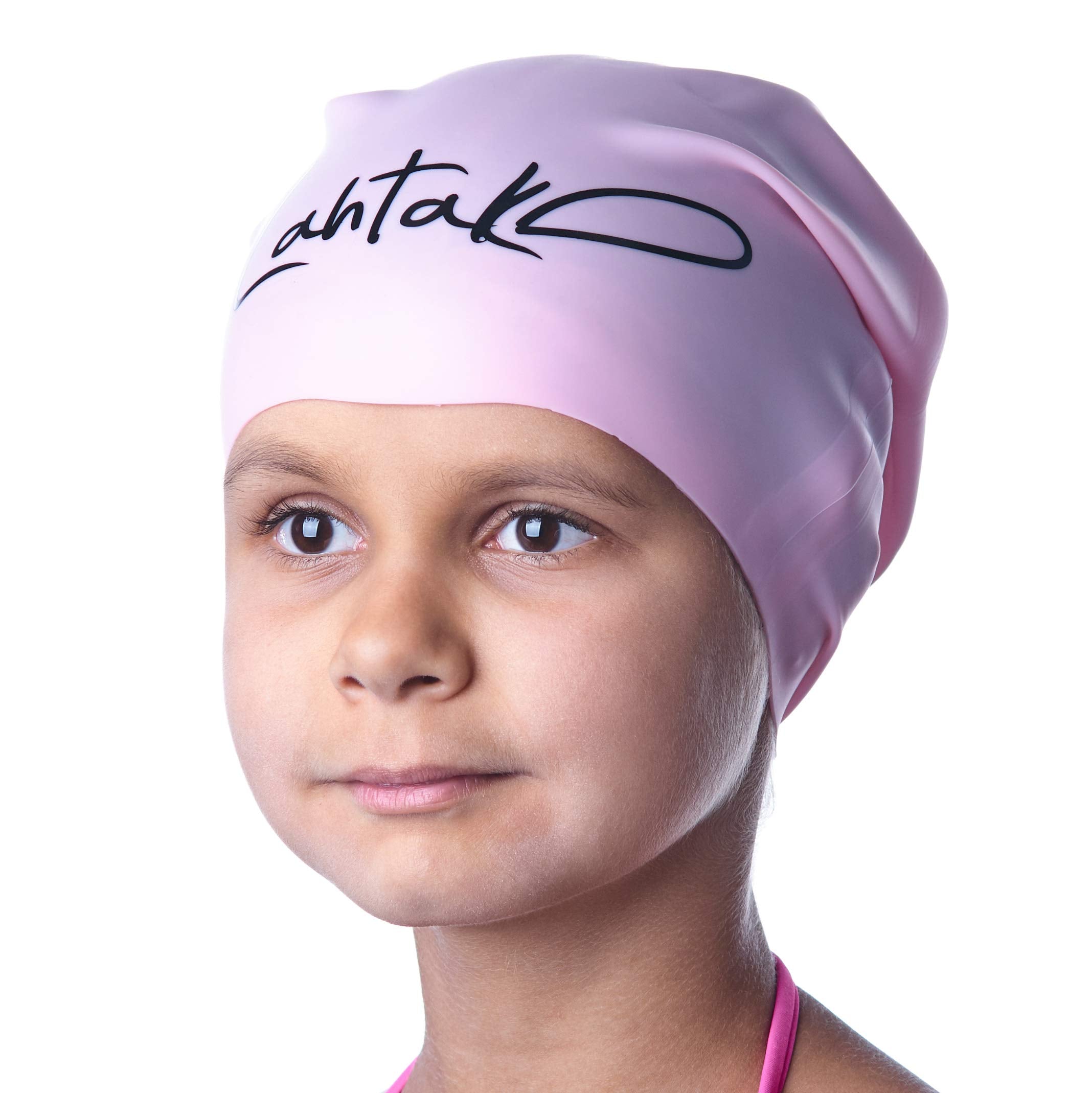 Swim Cap Kids For Long Hair - Waterproof Silicone Swim Caps For Girls Boys And Youth - Swim Cap For Braids And Dreadlocks - Swim