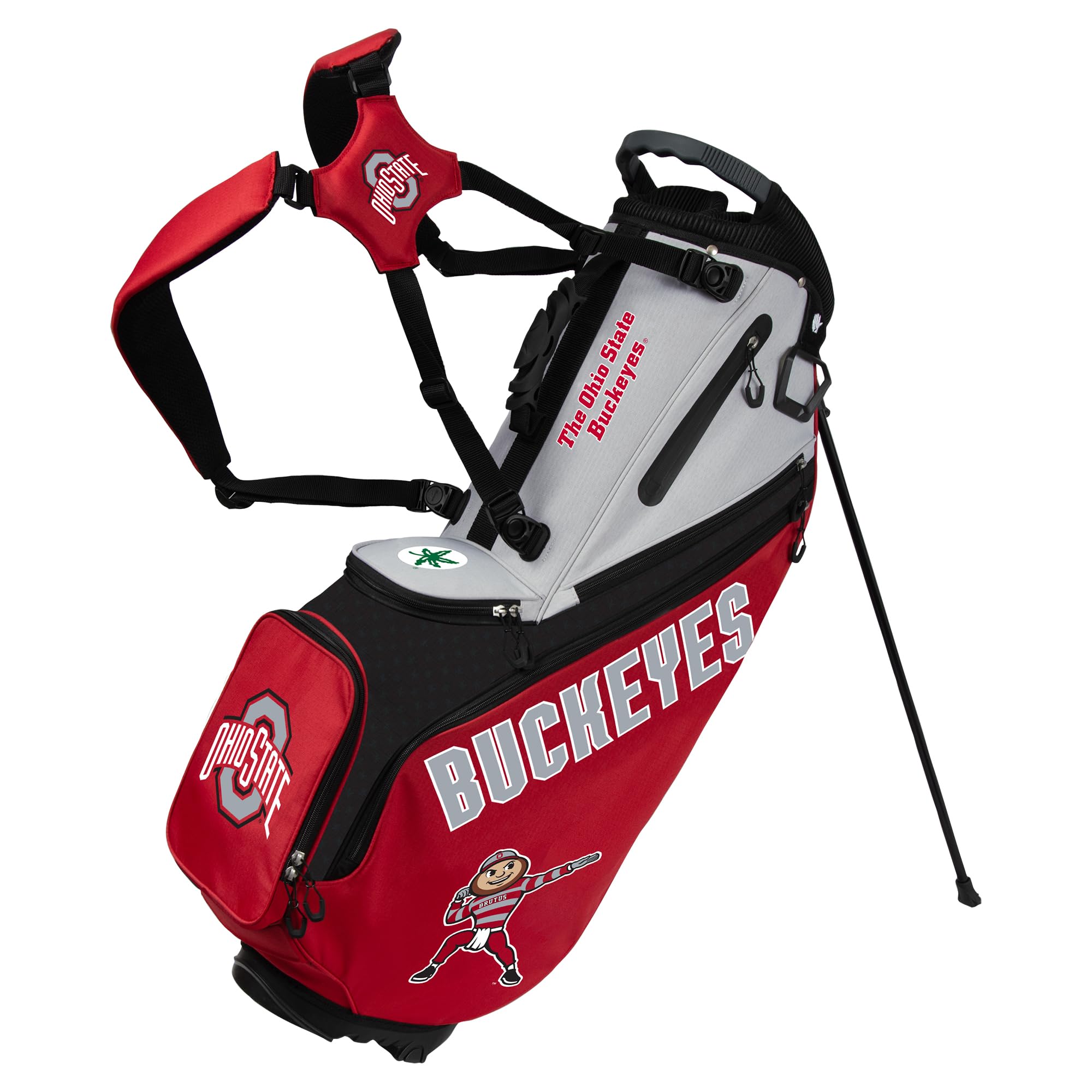 Team Effort Back Nine Stand Bag NCAA Ohio State Buckeyes