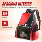 Vizari Solano Soccer Sport Backpack – Red