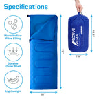 Active Era Ultra Lightweight Sleeping Bag Indoor & Outdoor - Compact 3 Season Sleeping Bag For Adults - Camping Sleeping Bags Fo