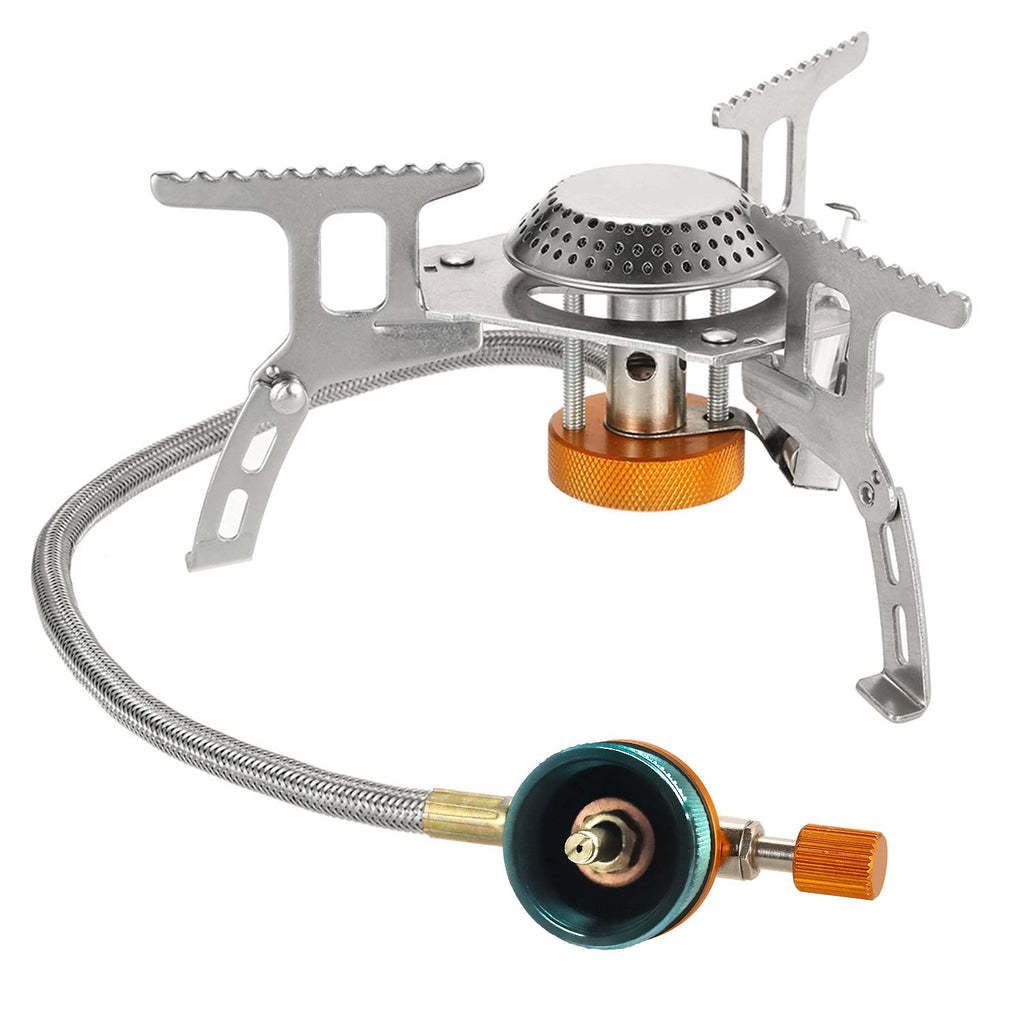 Lixada Camping Stove Adapter 1L Outdoor Propane Small Tank Input En417 Lindal Valve Output
