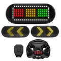 Docgari Bike Helmet Light - Smart Helmet Accessories for Motorcycle, Scooter, Ebike, Snowmobile - Safety Warning LED Screen with