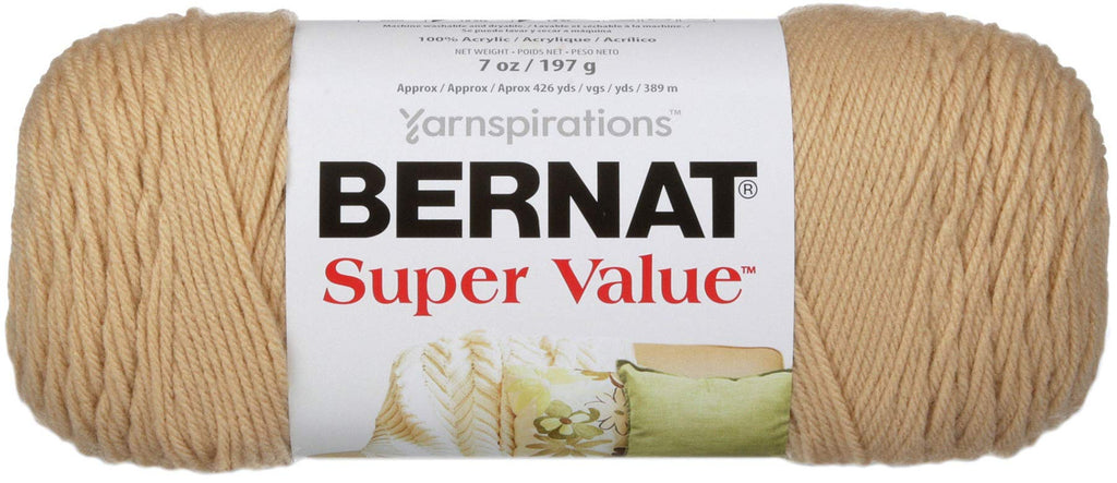 Bernat Super Value Yarn, 7 Oz, Gauge 4 Medium Worsted, Dark Heather