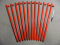 A 12 Pack Of Heavy Duty Steel Tent Stakes 18'' Long