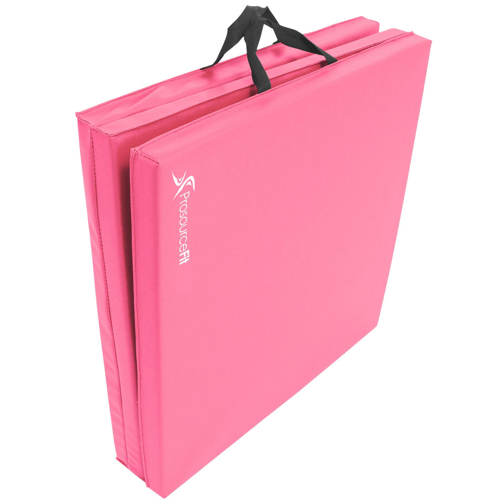 Prosourcefit Tri-Fold Folding Exercise Mat - Pink