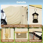 Inflatable Suv Tent Attachment For Camping, Large Inflatable Tents For Camping 4-6 People, Suv Blow Up Car Tent, Instant Pop Up