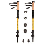 Montem Ultra Light 100% Carbon Fiber Trekking, Walking, And Hiking Poles - One Pair (2 Poles) - Ultra Light, Quick Locking, Fold