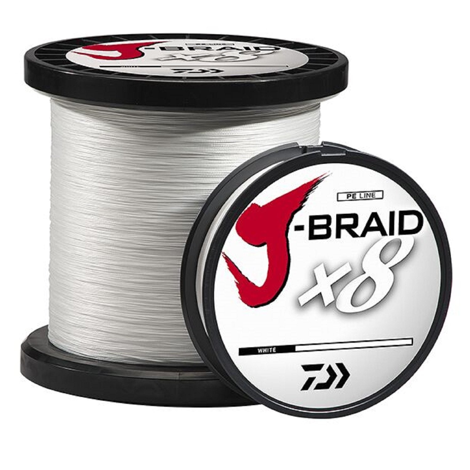 Daiwa J-Braidx8, Filler Spool, White, Mono Dia.= 25Lb.