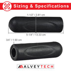 Alveytech Rubber Hand Grips - Fits Go-Go, Mega Motion & Pride Electric Mobility Scooter, Handlebar Parts For Medical Wheelchairs