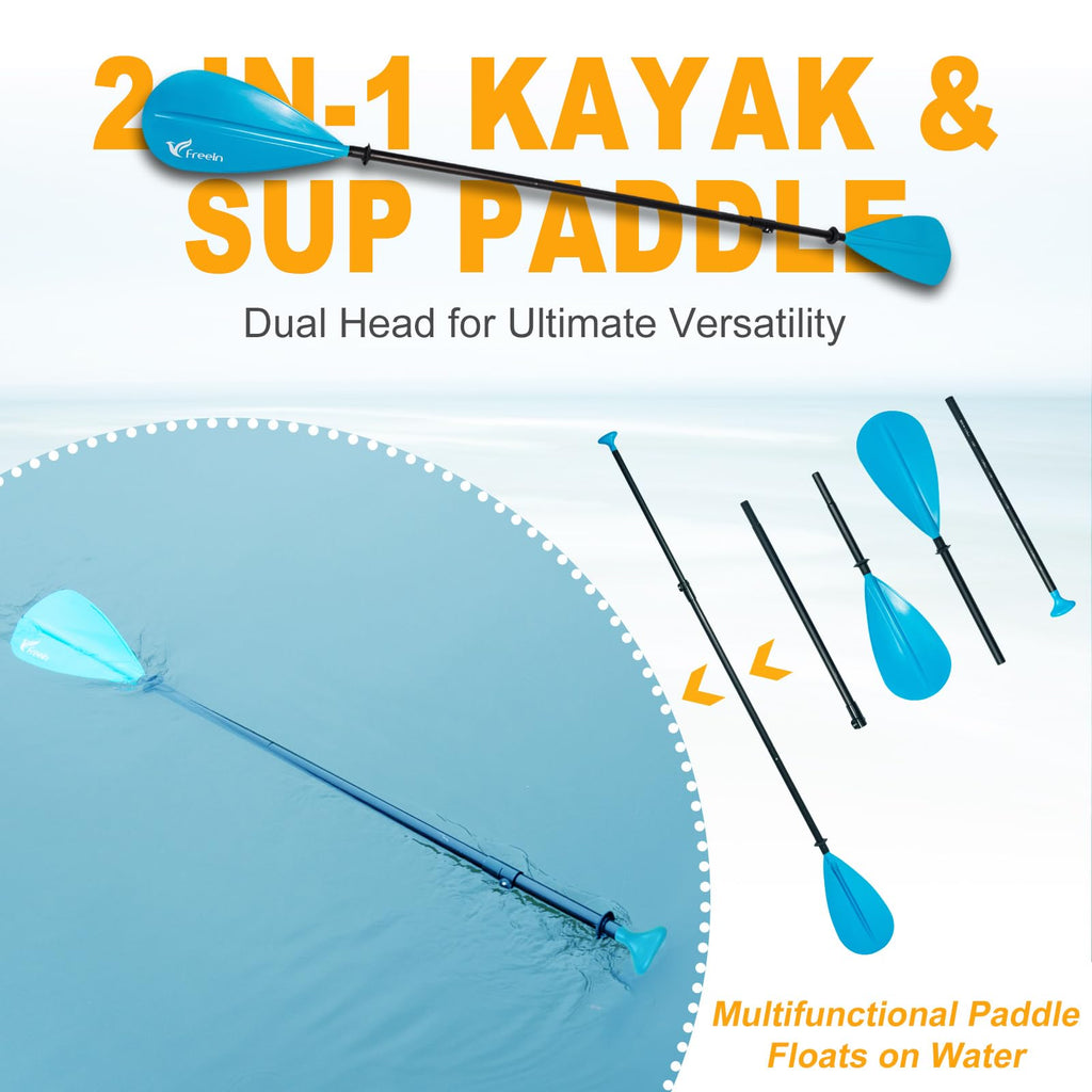 Freein Inflatable Stand Up Paddle Board ,Capacity 2-In-1 Sup/Kayak With Adjustable Seat ,Electric Pump Adapter ,Non-Slip Diamond