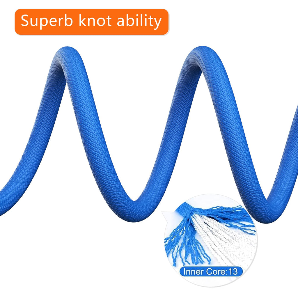 X Xben Rock Climbing Rope, Static Uiaa Mountain Climb Ropes, 10.5Mm 32Ft Blue Mountaineering Climbing Gear For Rescue, Hiking, O