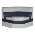 Lippert Sunset Collection 36 Radius corner pontoon seat, Contoured Foam Cushioning, Durable Marine-Grade Vinyl, Built-In Dry Sto