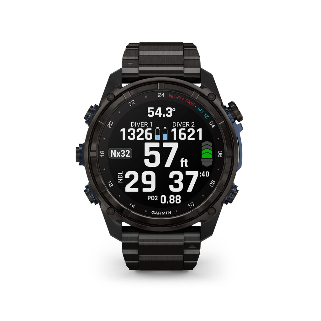 Garmin Descent Mk3I, Dive Computer And Multisport Gps Smartwatch, Air Integration, Black Titanium