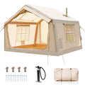Inflatable Tents For Camping, Blow Up Tent For Camping Adults 4-6 People, Inflatable Hot Tent With Stove Jack & Ac Ports, Glampi