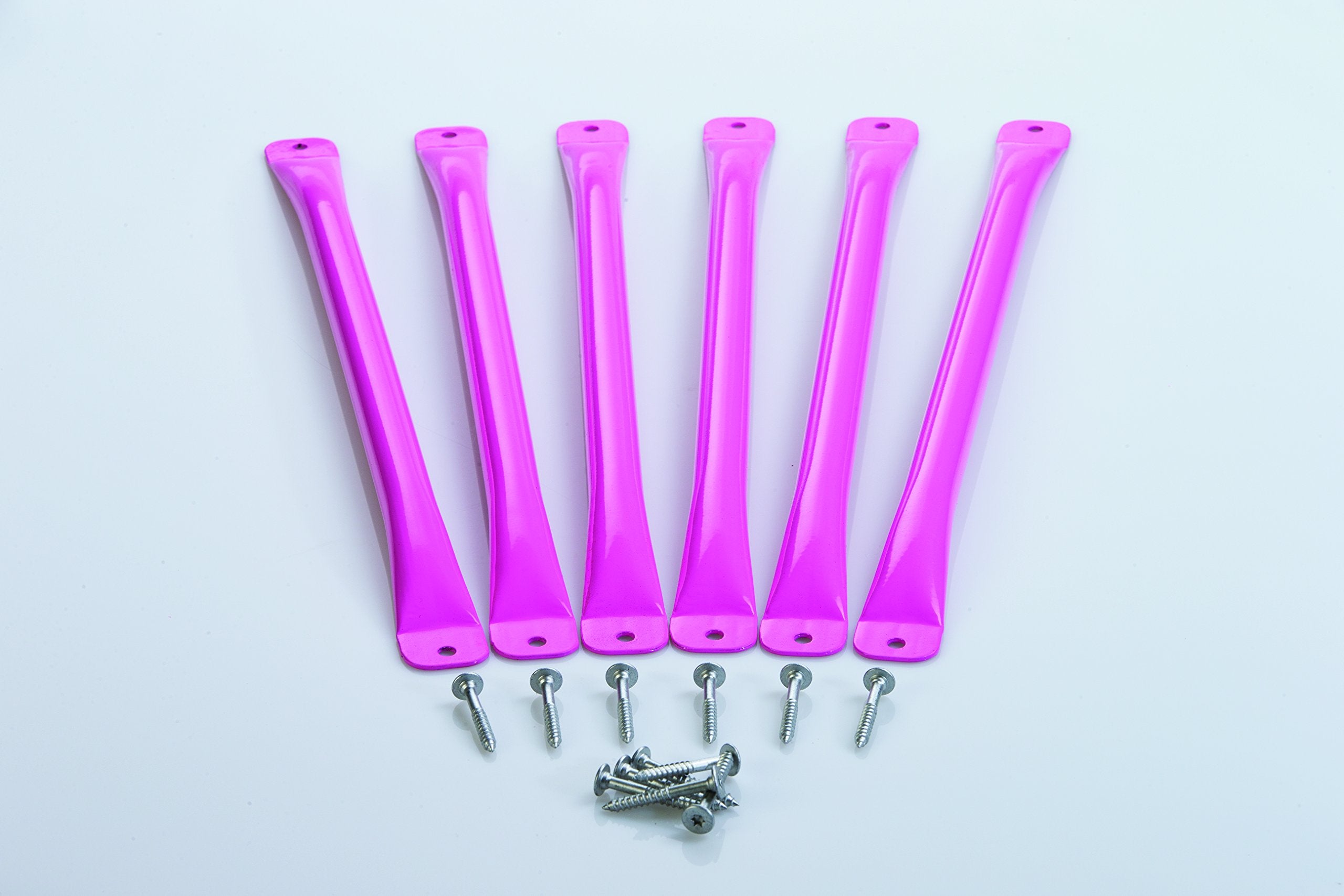 Playset Monkey Bars | Pink | 6 Metal Monkey Bars, Hardware & Easy Installation Instructions Included | DIY Swingset Accessory | 