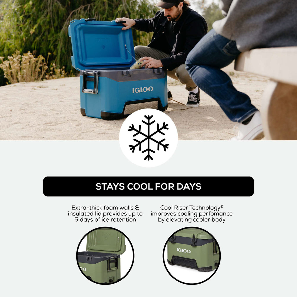 Igloo Oil Green 52 Qt Bmx Cooler