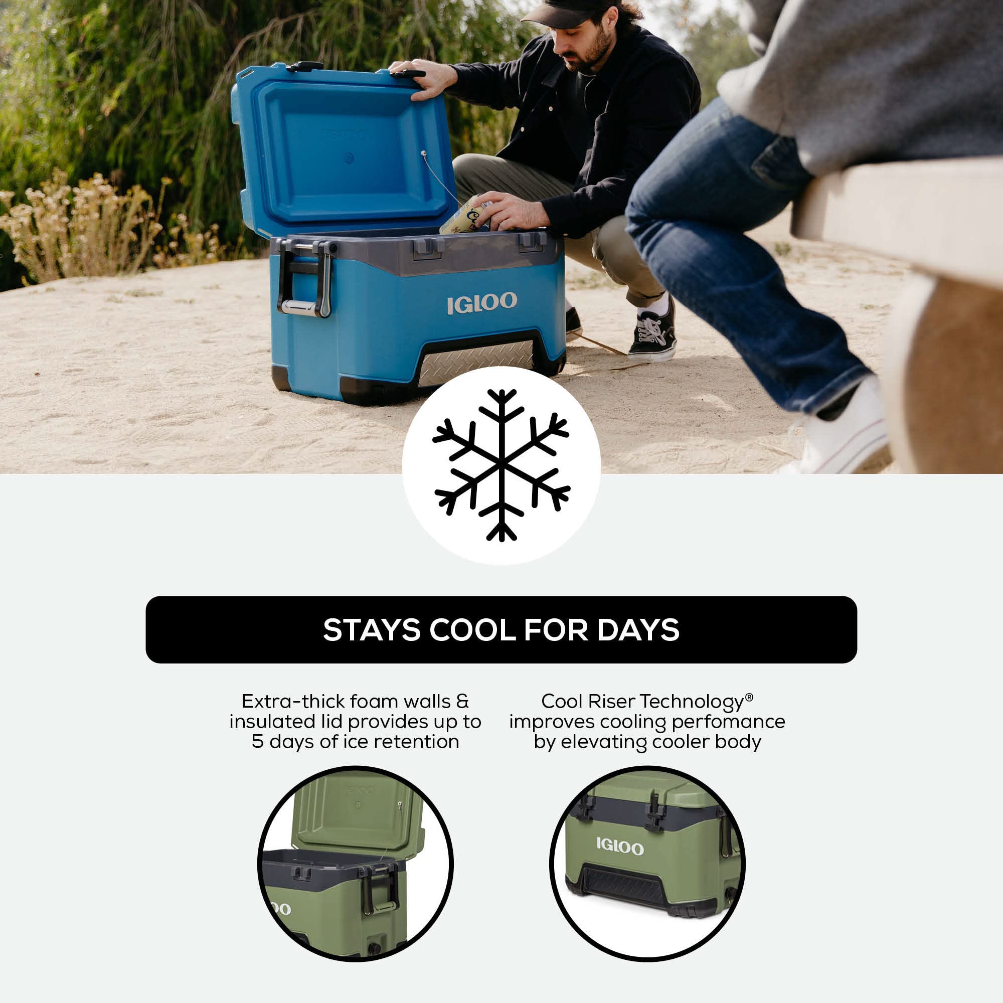 Igloo Oil Green 52 Qt Bmx Cooler