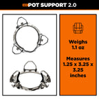 Jetboil Pot Support 2.0 with Foldable Arms for 2025 Jetboil Camp Stove Models, New for 2025