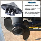 Eliminator Trolling Motor Prop Nut Custom Fit For Minnkota 80, 101 And 112 Lb Models (Black)