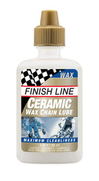 Finish Line Ceramic Wax Bicycle Chain Lube 2Oz Drip Squeeze Bottle