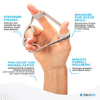 Finger Strengthener, Hand Grip Strengthener [8Pcs]-Finger And Hand Gripper, Grip Strength Trainer, Hand Exerciser, Stretcher- Im