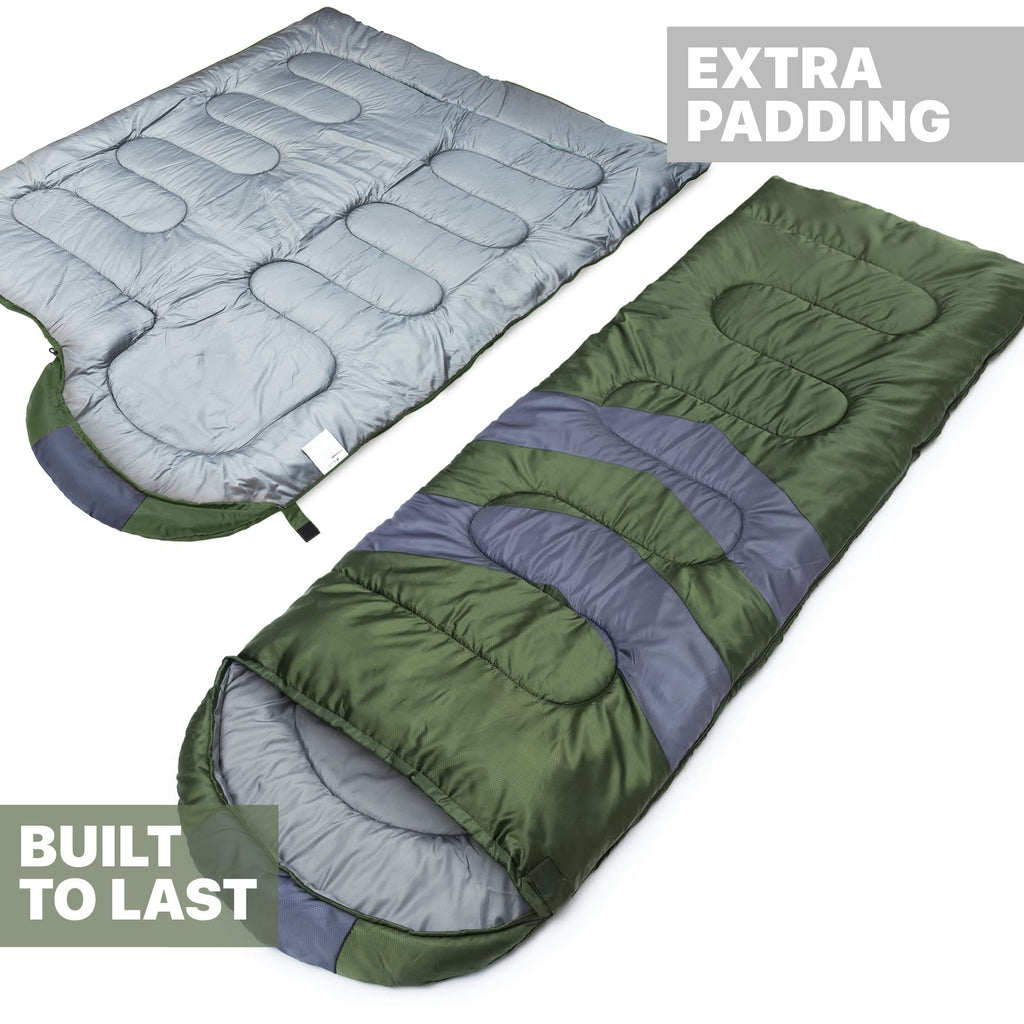 Mallome Sleeping Bags For Adults Cold Weather & Warm - Backpacking Camping Sleeping Bag For Kids 10-12, Girls, Boys - Lightweigh